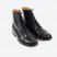 Handmade Black Leather Lace up Boots for Men