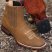 MENS Hazel Western LEATHER COWBOY Rodeo Square Toe Half Boots