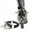 WE103 Leather Boot Straps With Studs & Chains/unisex Boot
