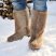 Men's Genuine Fur Mukluks Long Fur Winter Viking Boots