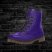 Purple Vegan Leather Boots Classic Faux Leather Boot for Men