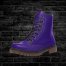 Purple Vegan Leather Boots Classic Faux Leather Boot for Men