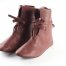 Dark Brown Real Leather Boots Dark Cattle Leather Medieval