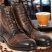 Men's Brown Ankle Boots Genuine Leather Stylish