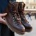 Handmade Hiking Boots in Dark Brown Vegetable-tanned Leather