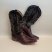 Vintage Mens Western Cowboy Boots Rayo De Plata Brown