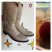 Vintage Justin Boots off White Leather Boots Western Cowboy