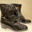 New/vintage Men's Boots in Very Soft Black Patent Leather