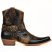Footcourt Brown Cowboy Ankle Boots for Men Black Snake
