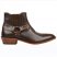 Footcourt Brown Men Cowboy Ankle Boots Genuine Leather Horse