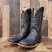 Handcrafted Men's Python Cowboy Boots/ Square Toe Cowboy