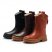 Womens Leather Short Boots Snow Boots Have Fleece Lined for