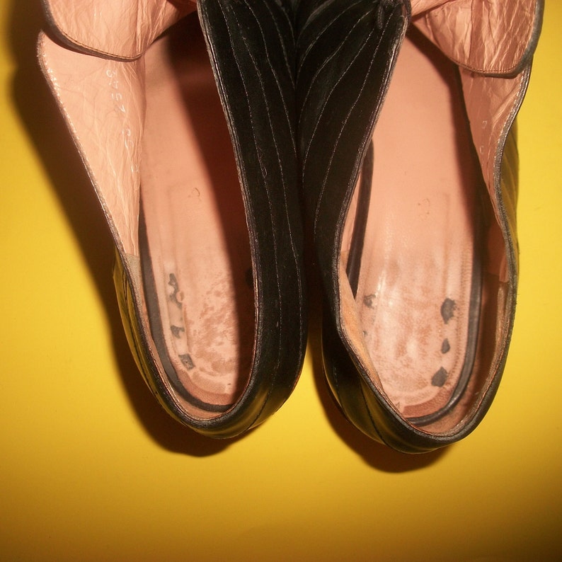 Robert Clergerie Black-leather Oxfords With Slanted Top &