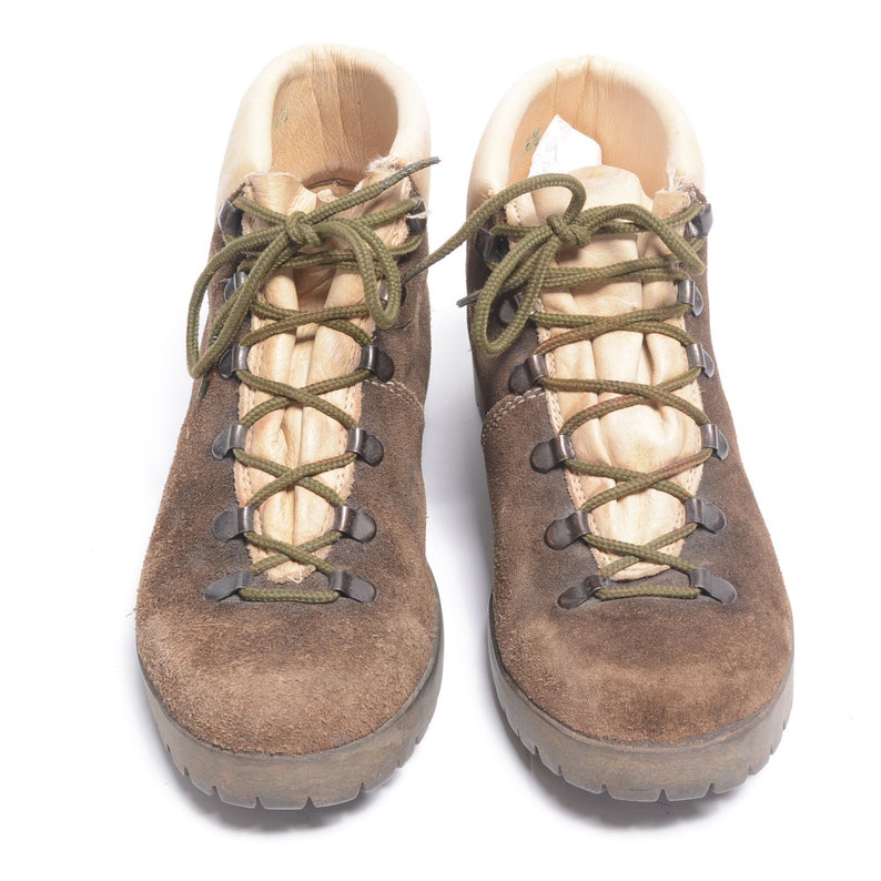 Vintage 70s Hiking Boots 1970 Patons David Italy Leather