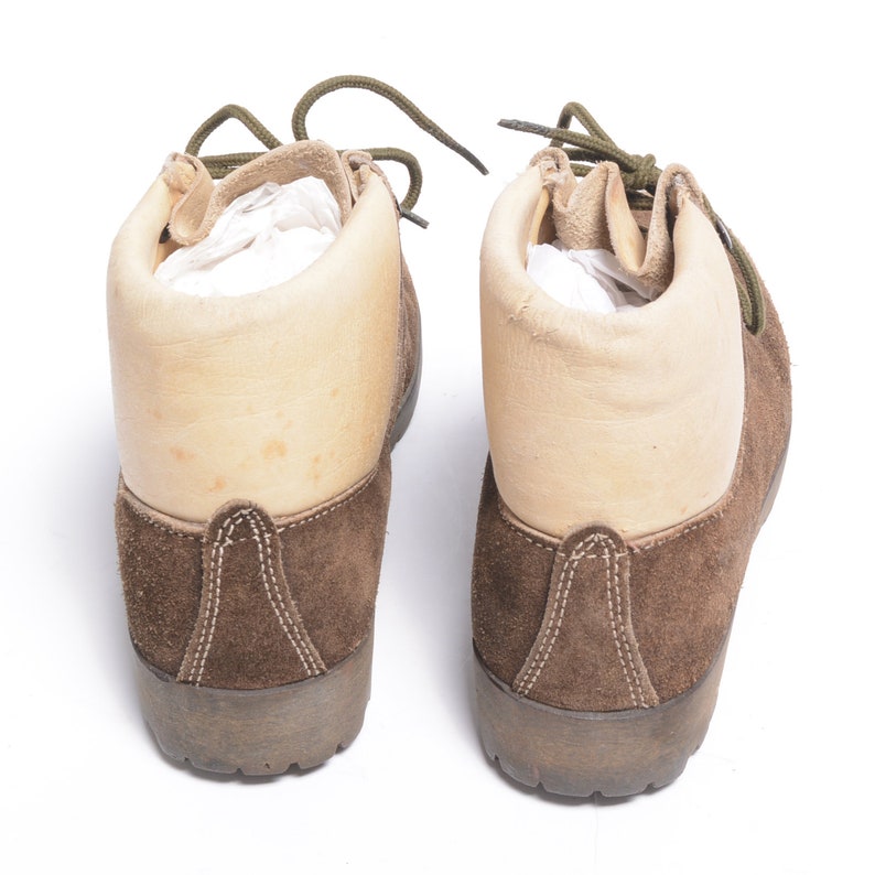 Vintage 70s Hiking Boots 1970 Patons David Italy Leather