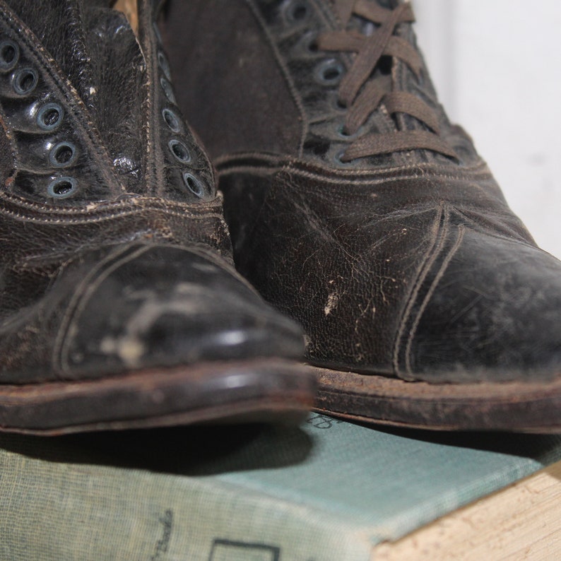 Children's Victorian Lace up Shoes Boots
