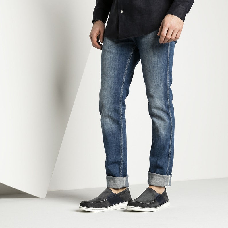 Brand New Birkenstock Men's Duma Suede Leather Shoes Navy