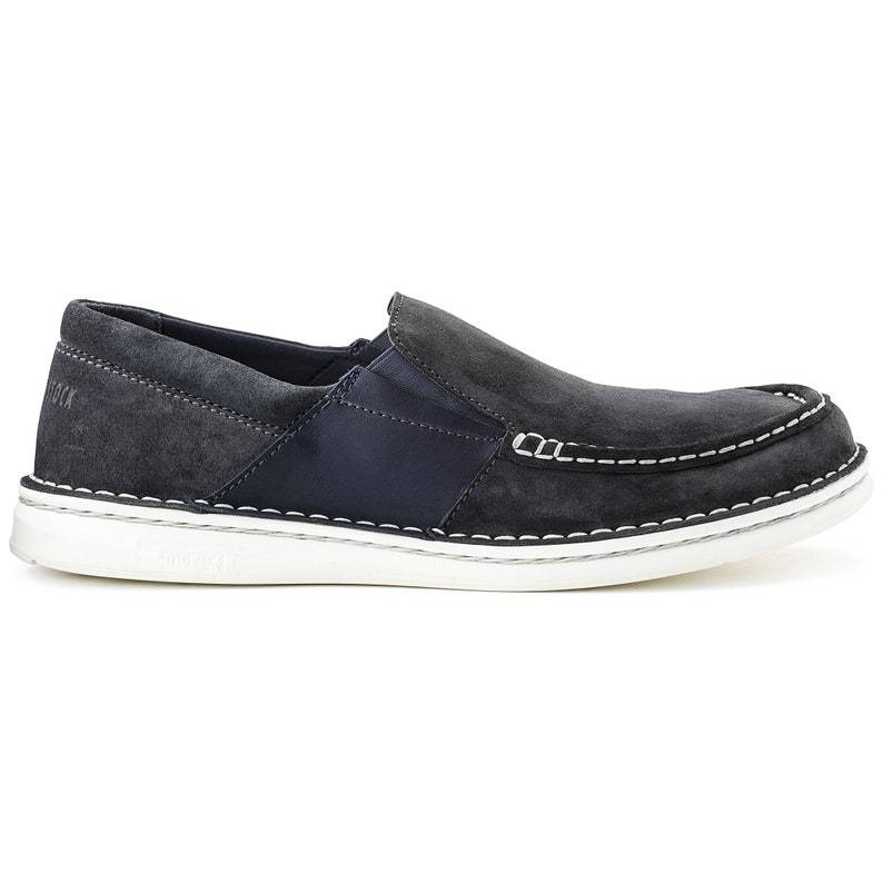 Brand New Birkenstock Men's Duma Suede Leather Shoes Navy