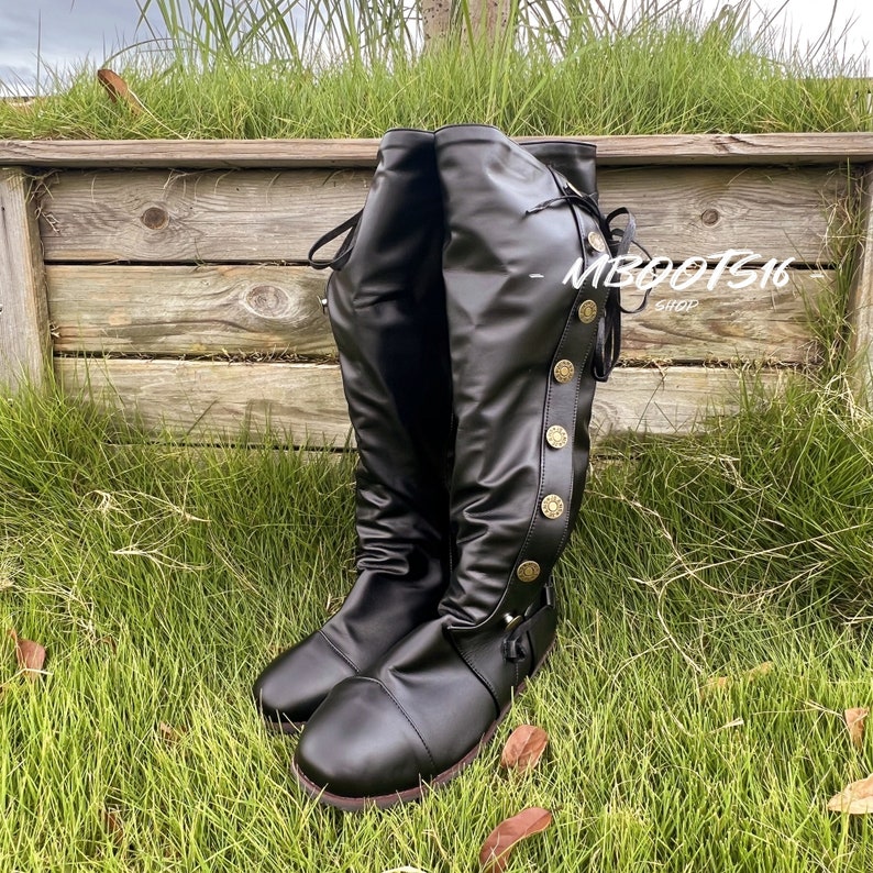 Medieval Viking Boots Renaissance Boots Handicraft Medieval