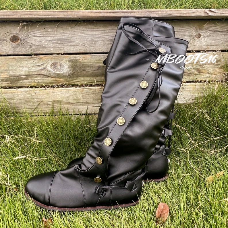 Medieval Viking Boots Renaissance Boots Handicraft Medieval
