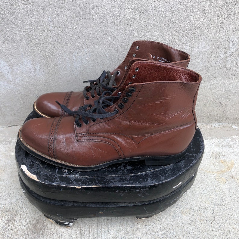 Vintage Stacy Adams Brown Boots Men Size 8 1/2