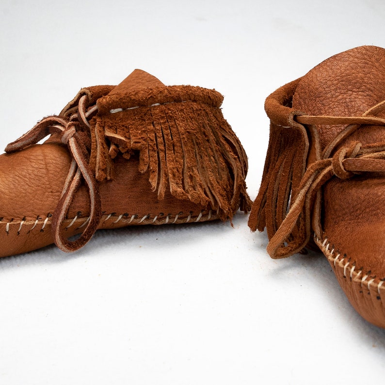 Handmade Moose or Elk Hide Moccasins