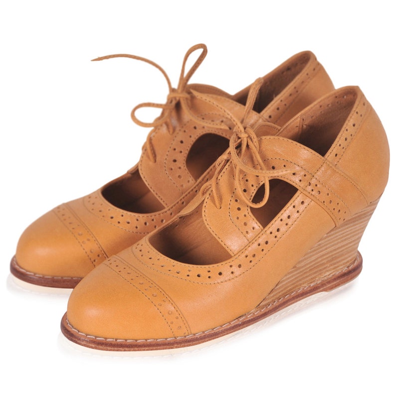 STOCKHOLM. Brown Leather Booties / Brown Oxfords / Womens