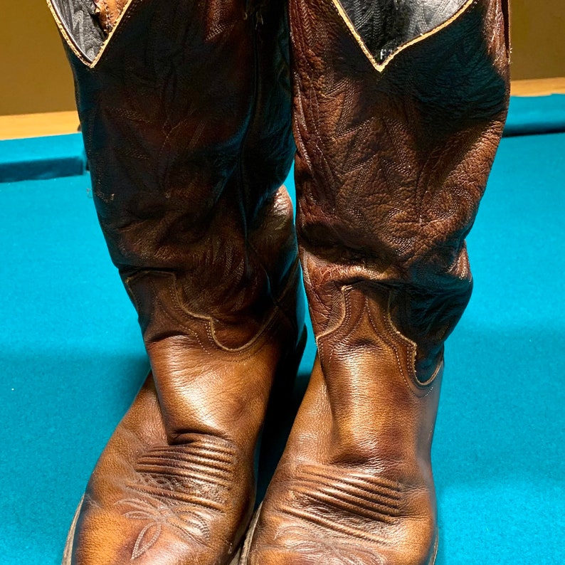 Vintage Dan Post Mens Western Cowboy Boots Size 10.5