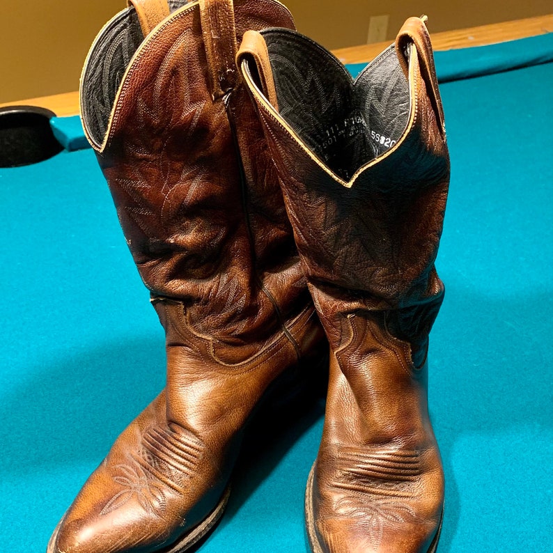 Vintage Dan Post Mens Western Cowboy Boots Size 10.5