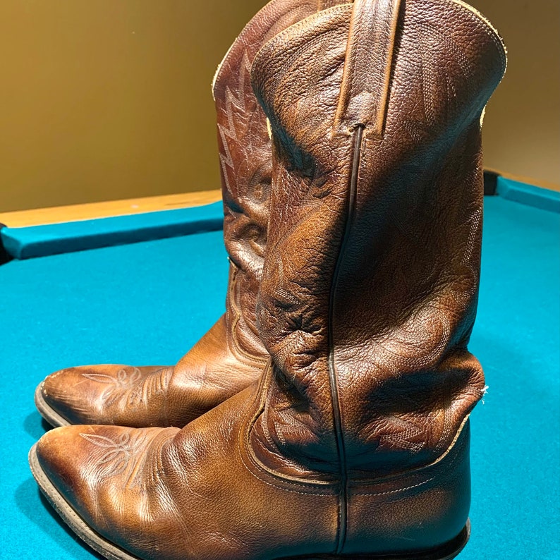 Vintage Dan Post Mens Western Cowboy Boots Size 10.5