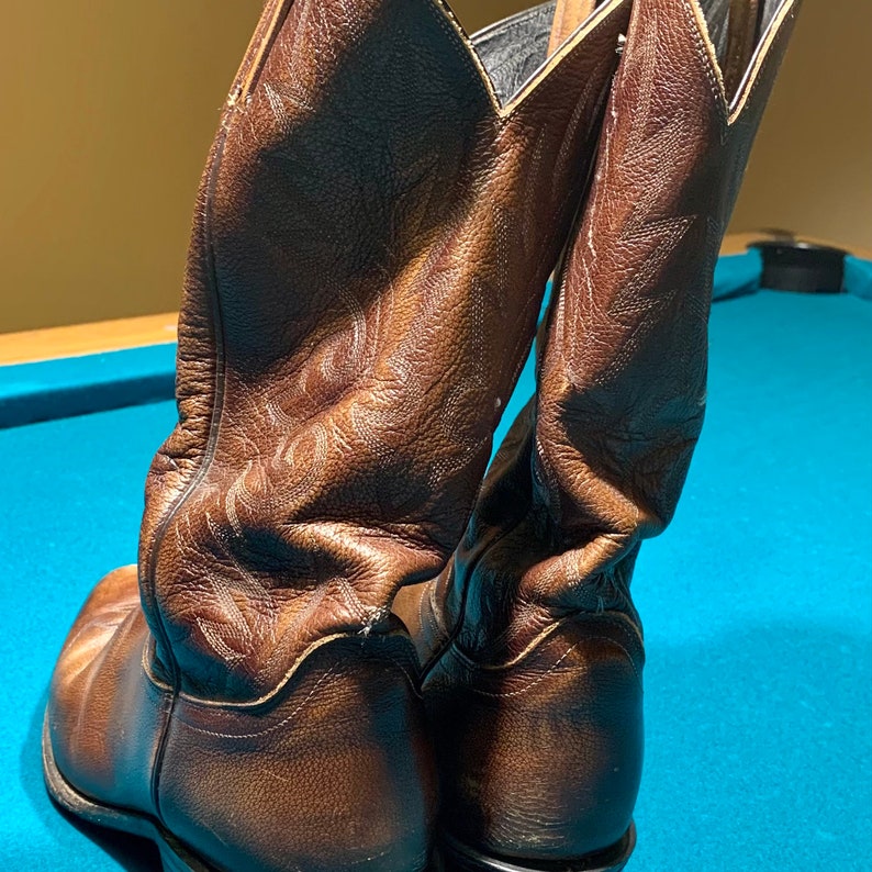 Vintage Dan Post Mens Western Cowboy Boots Size 10.5