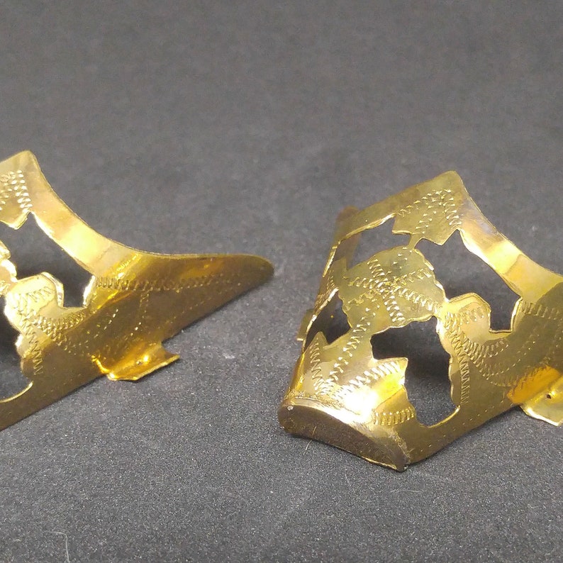 Vintage Copper Toe Boot Tips.