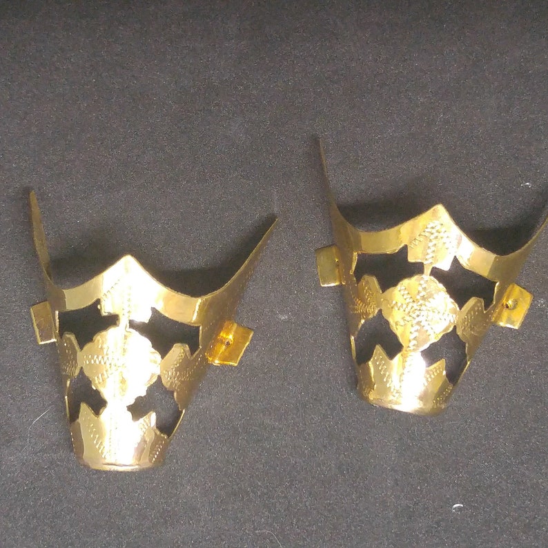Vintage Copper Toe Boot Tips.
