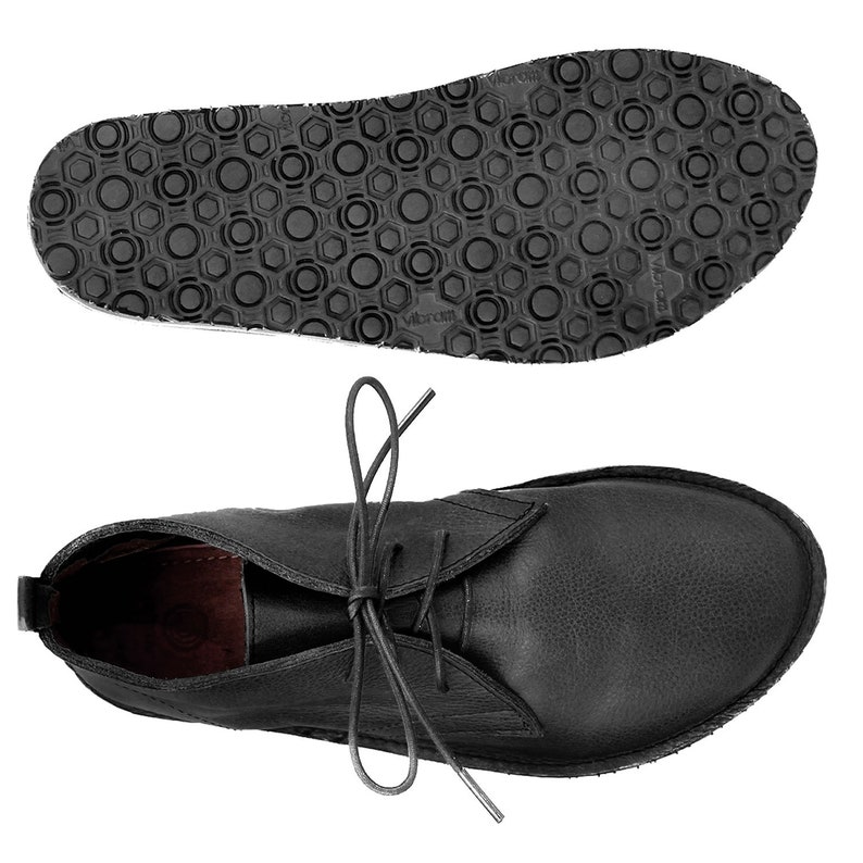 Black Chukka Boots Black Leather Boots Black Ankle Boots