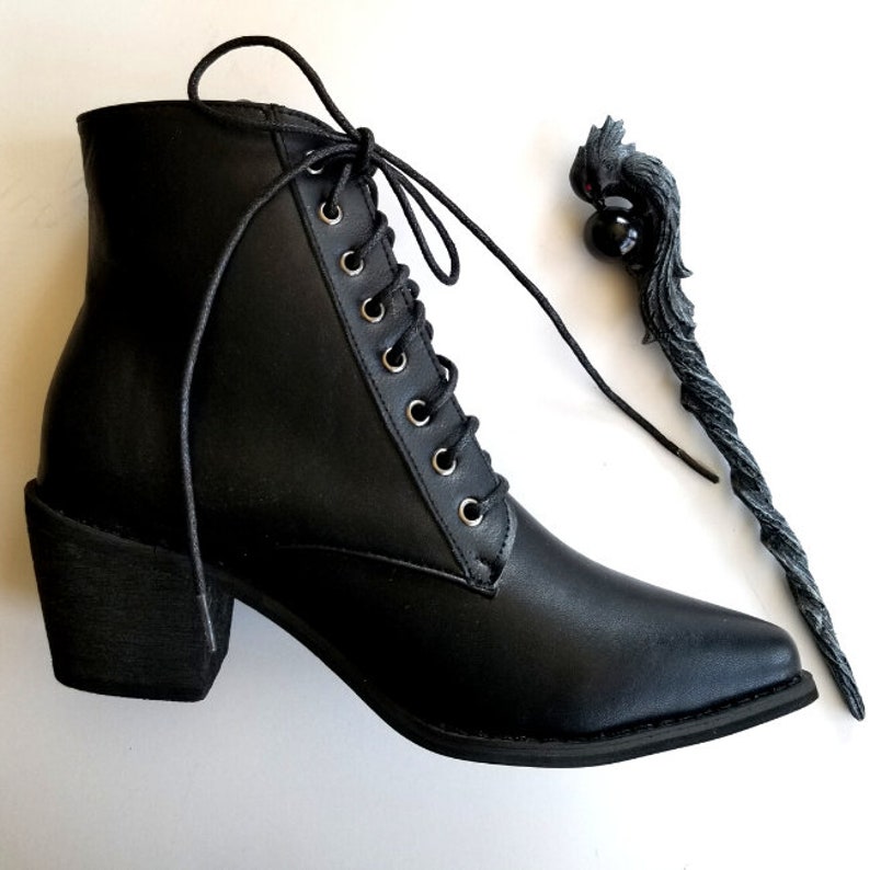 Witchy Classic Black Witch Boot Witchy Boots Cosplay Witch