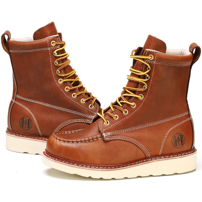 HANDMEN Stylish Classic 8 Suretrack Soft Toe Mens Work