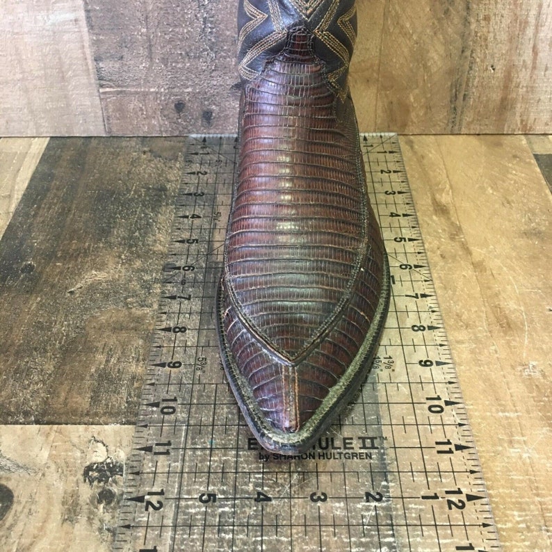 Justin Vtg White Label Algonquin Cowboy Boots Mens 8 D