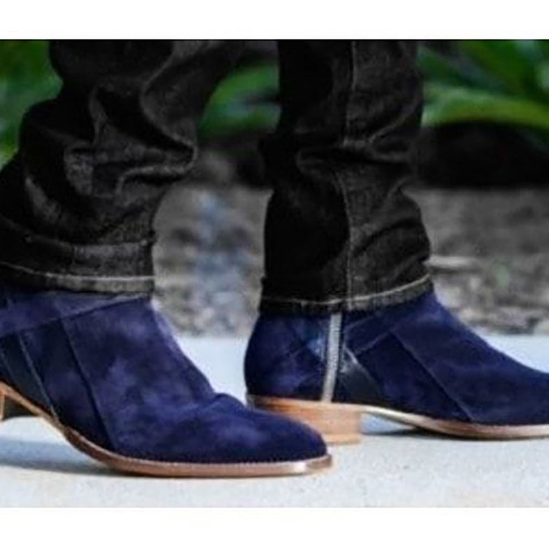 Leather Boots Men Men's Work Boots Ankle Boots