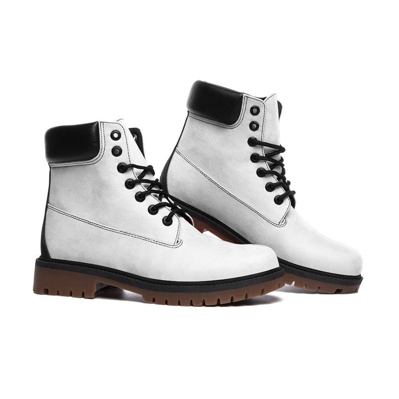 Winter White Casual Leather Lightweight Boots TB