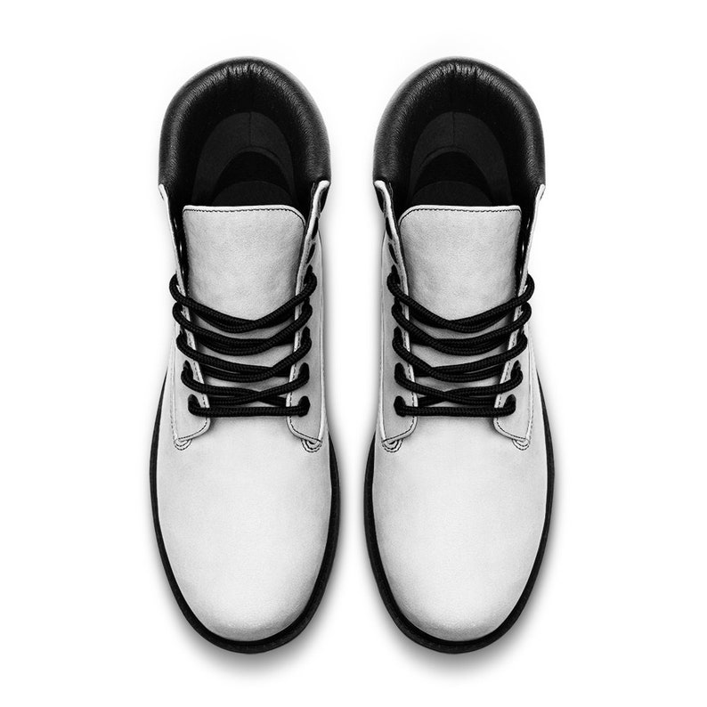 Winter White Casual Leather Lightweight Boots TB