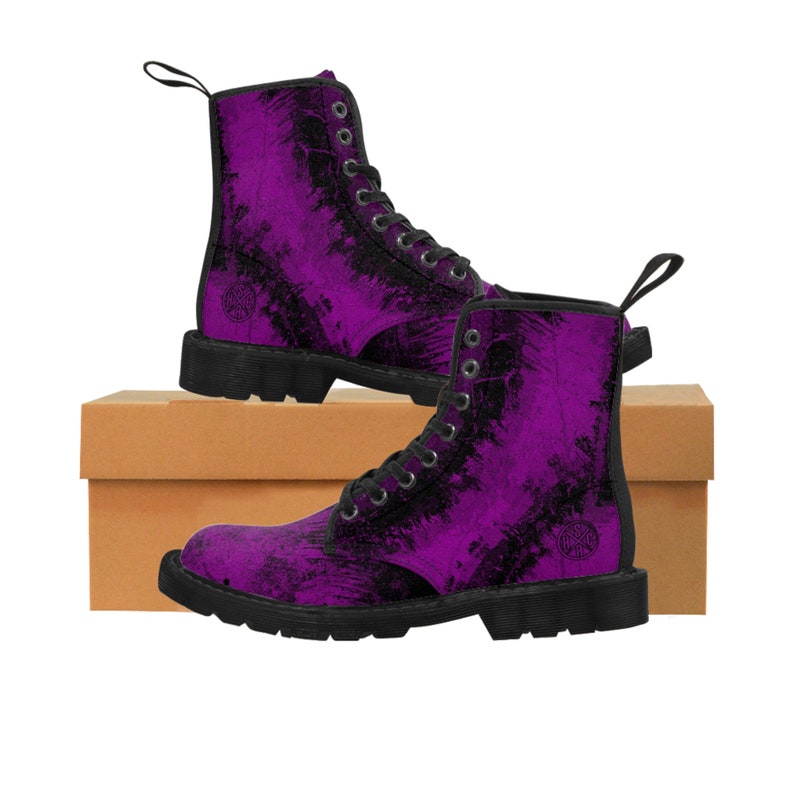Canvas Boots Pink Hardcore Street Apparel