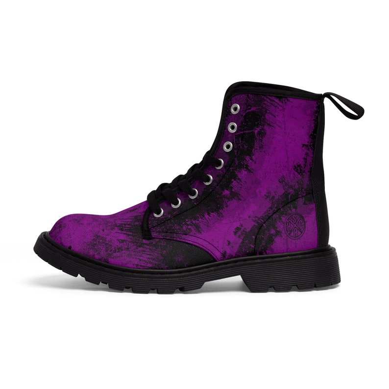 Canvas Boots Pink Hardcore Street Apparel