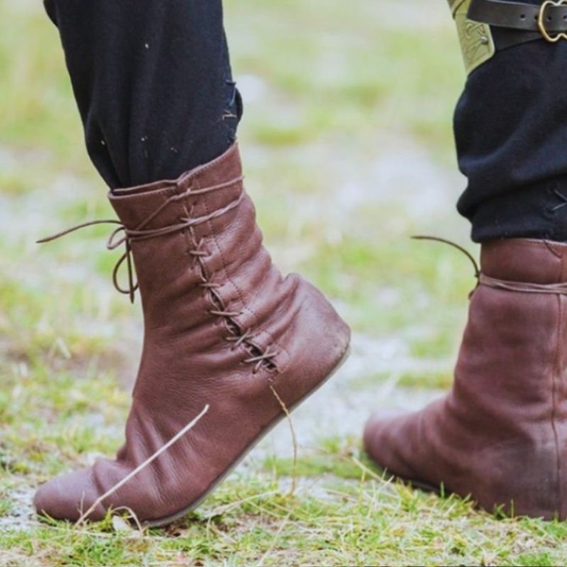 Medieval LARP Pirate Boots: Renaissance Style Gothic Viking