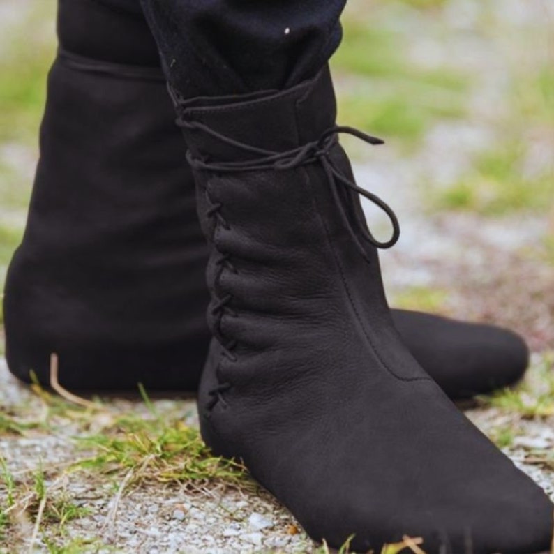 Medieval LARP Pirate Boots: Renaissance Style Gothic Viking