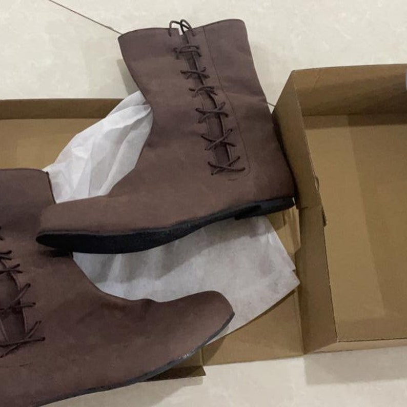 Medieval LARP Pirate Boots: Renaissance Style Gothic Viking