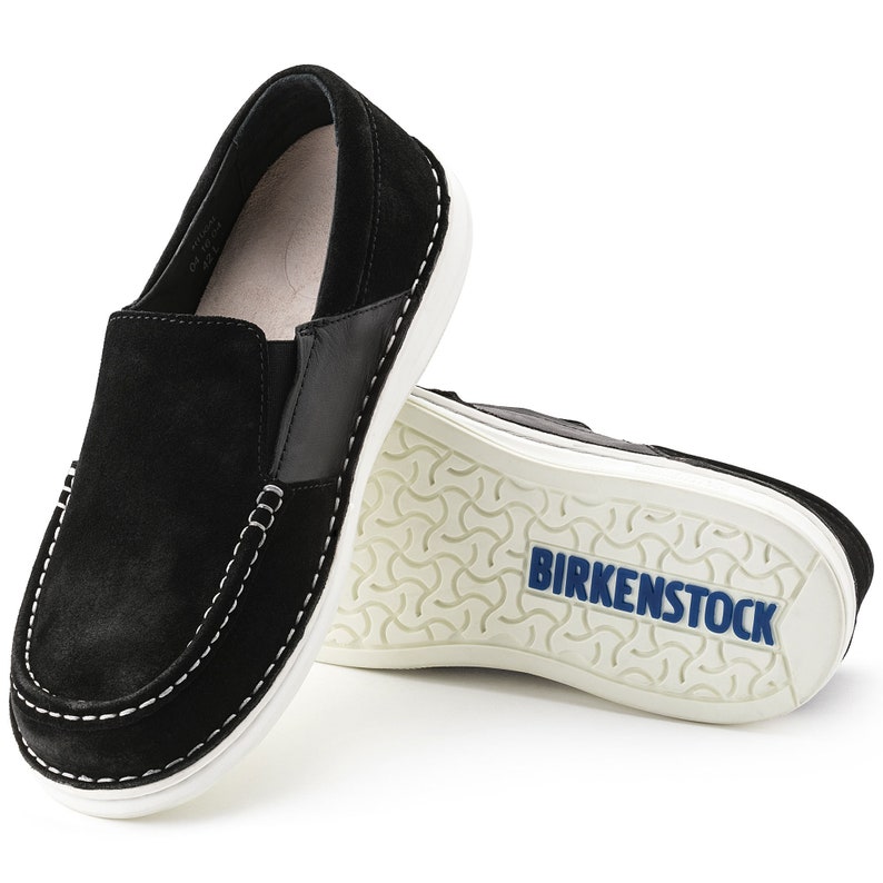 Brand New Birkenstock Men's Duma Suede Leather Shoes Black
