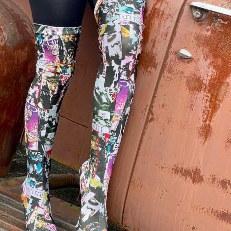 Fashion Magazine Bootlets Shoe Covers. Handmade Original
