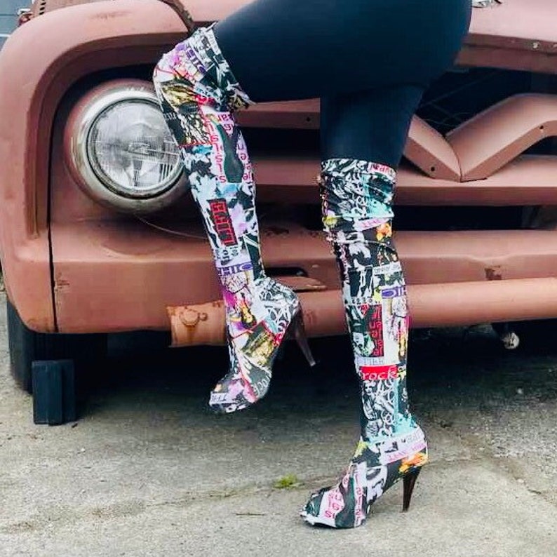 Fashion Magazine Bootlets Shoe Covers. Handmade Original
