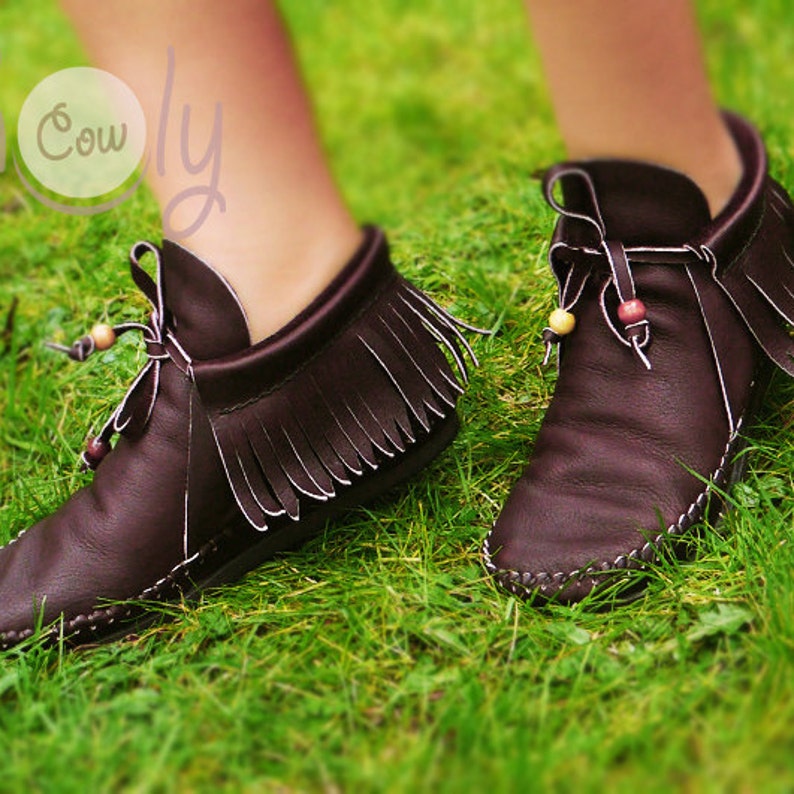 Brown Leather Moccasins Moccasins Women Womens Shoes
