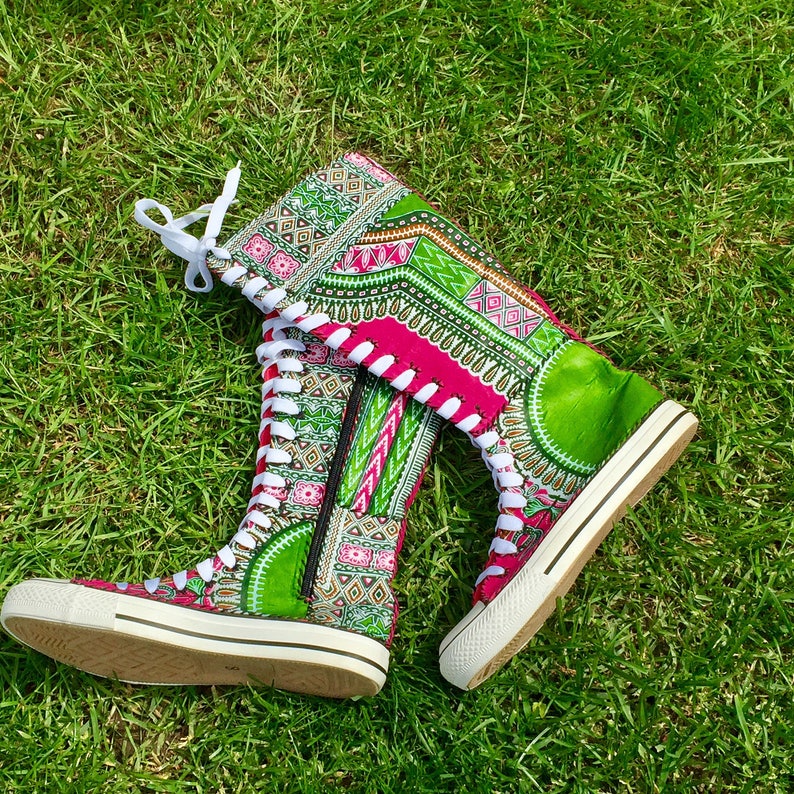 Sneaker Boots Funky Boots Size 8 Size 11 Dashiki